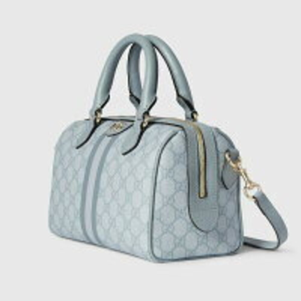 Gucci Ophidia Top Handle Bag Blue - Picture 2 of 5